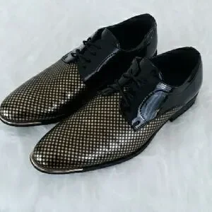 Amali. | Shoes | Amali Gold And Black Oxfords With Modern  display picture 2